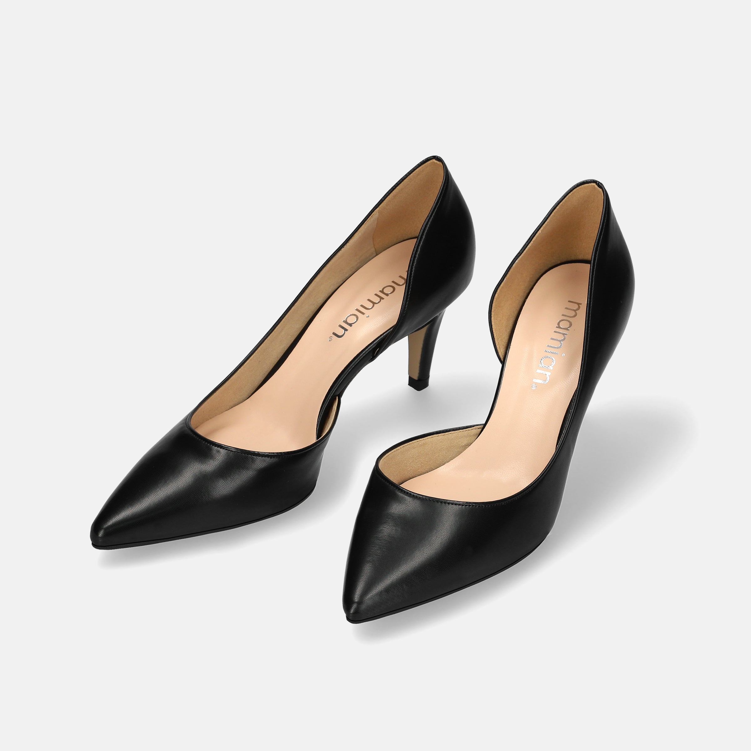 10%OFF：2025SSBI：ポインテッドトゥ サイドカット パンプス（7674