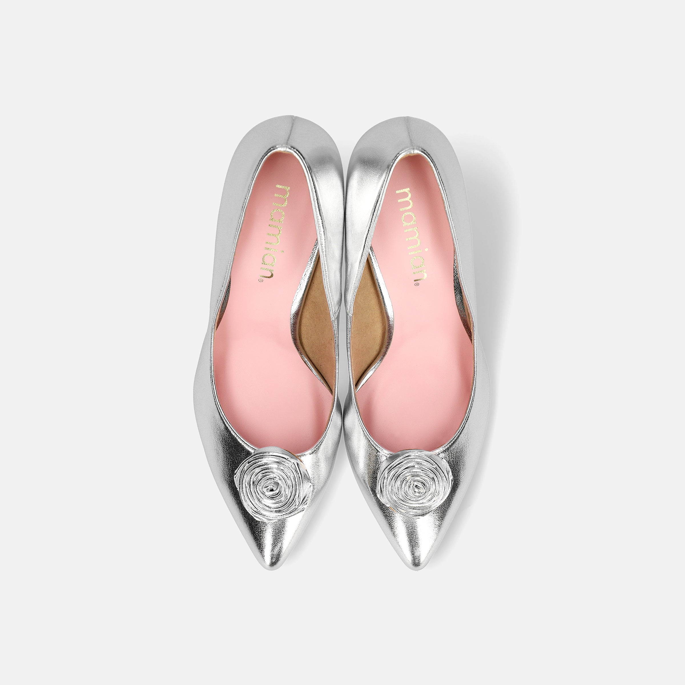 20%OFF：OC：ローズモチーフ 2Way パンプス（lt7002）シルバー