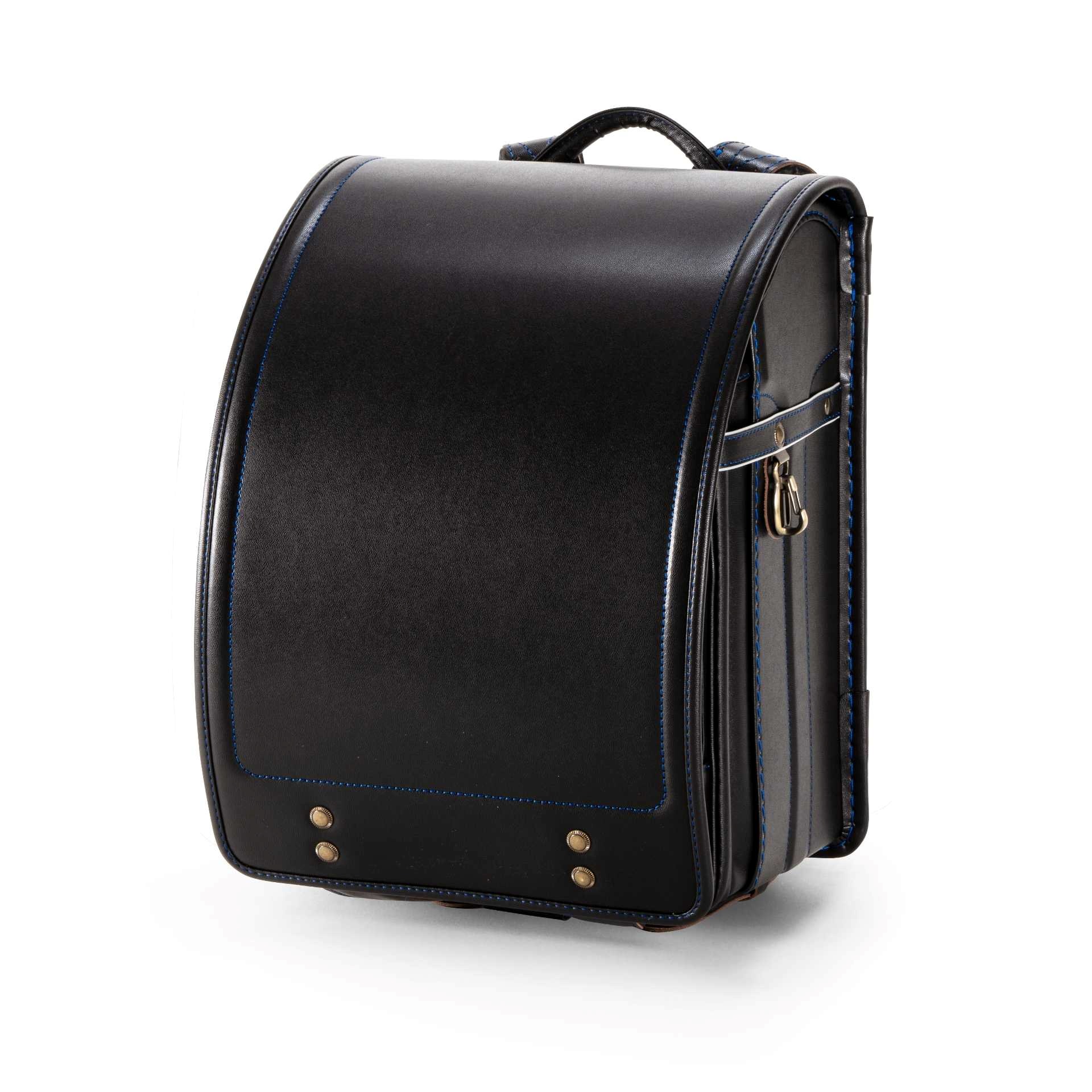 ゼスト 牛革ハイブリッド109シボ ブラックxブルー|2027年度 萬勇鞄