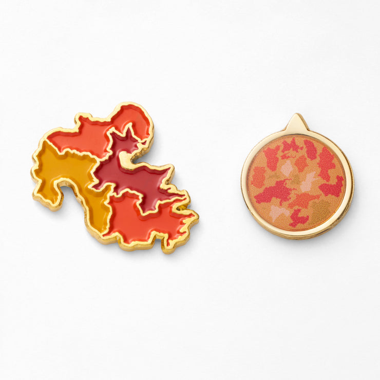 47palette カラーピンズプラス(2種)/44大分県｜地図グッズ｜Map Design