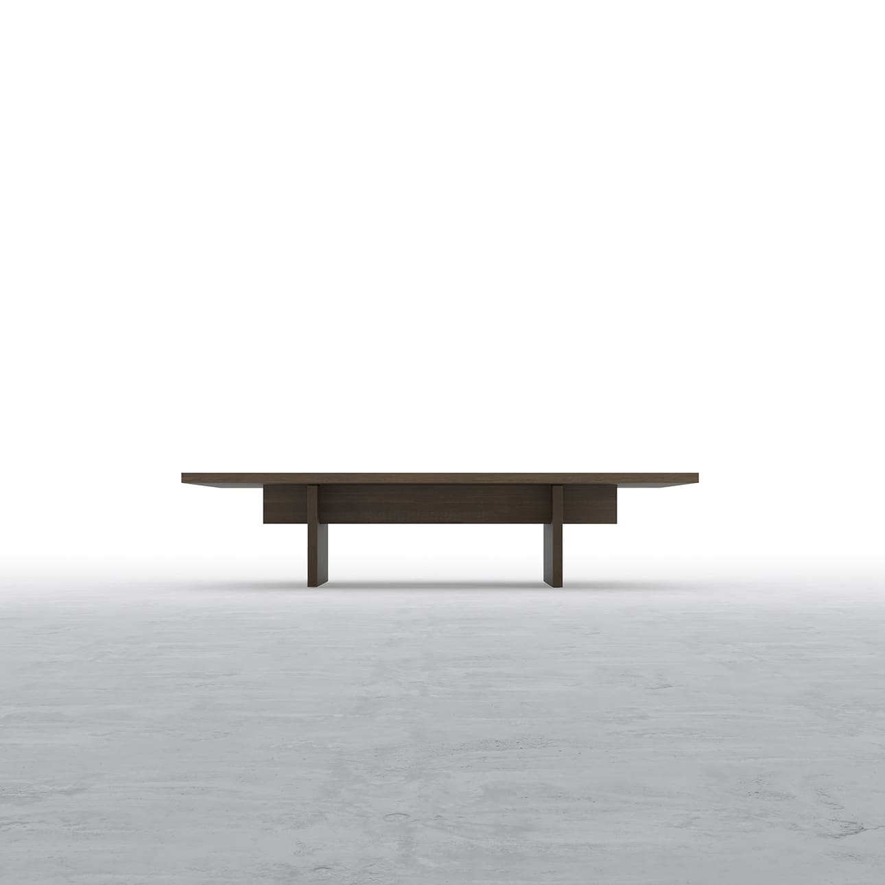 座卓 木製脚 幅1500×奥行900㎜ ラバーウッド（ブラウン）ちゃぶ台