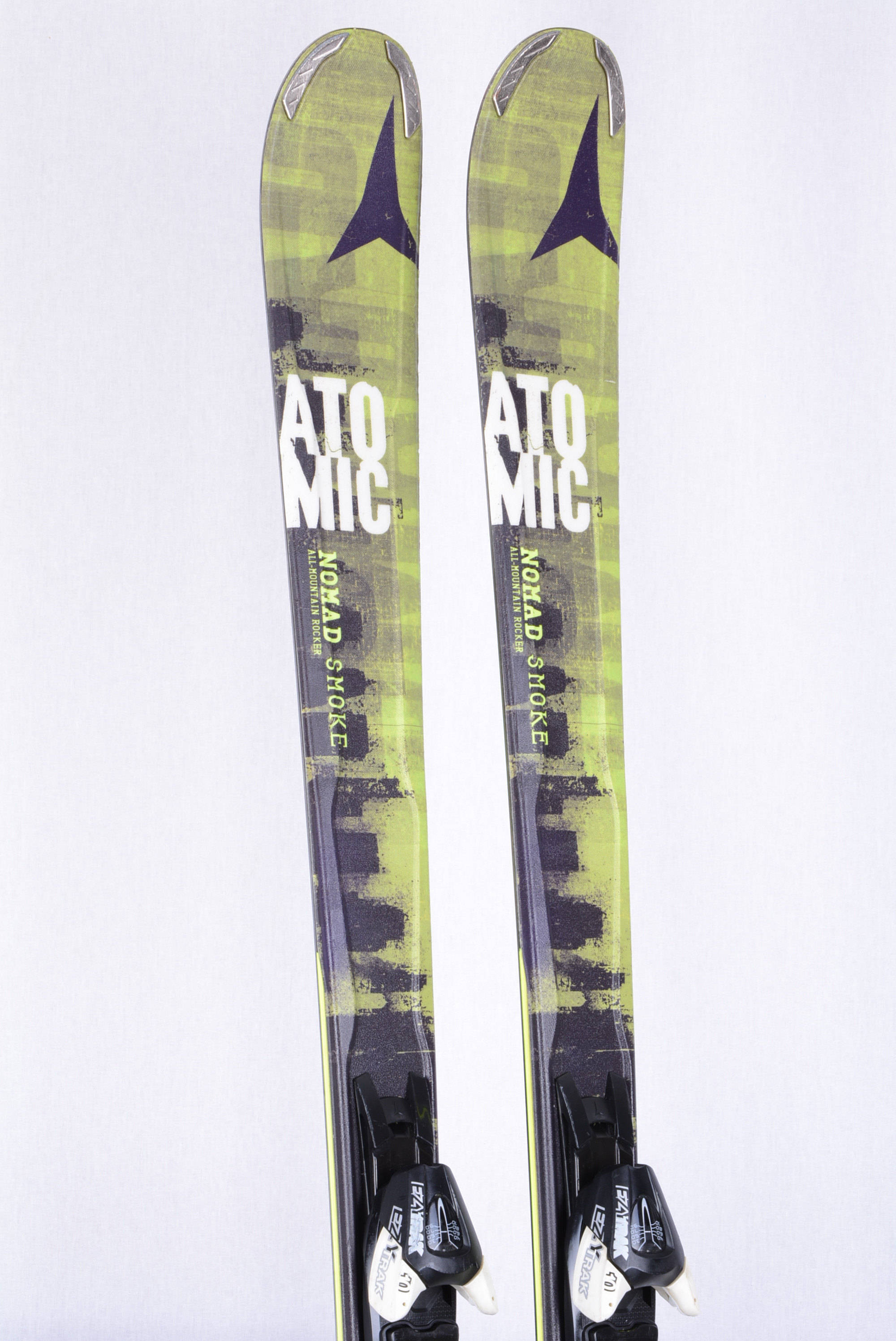 skis ATOMIC NOMAD SMOKE, green/black, woodcore + Atomic Ezytrak 10