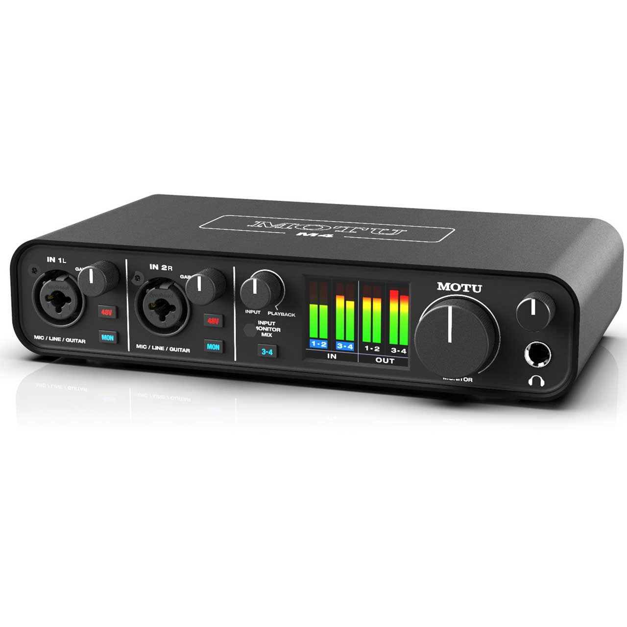 Motu M4 USB Audio Interface with Studio-Quality Sound with 4