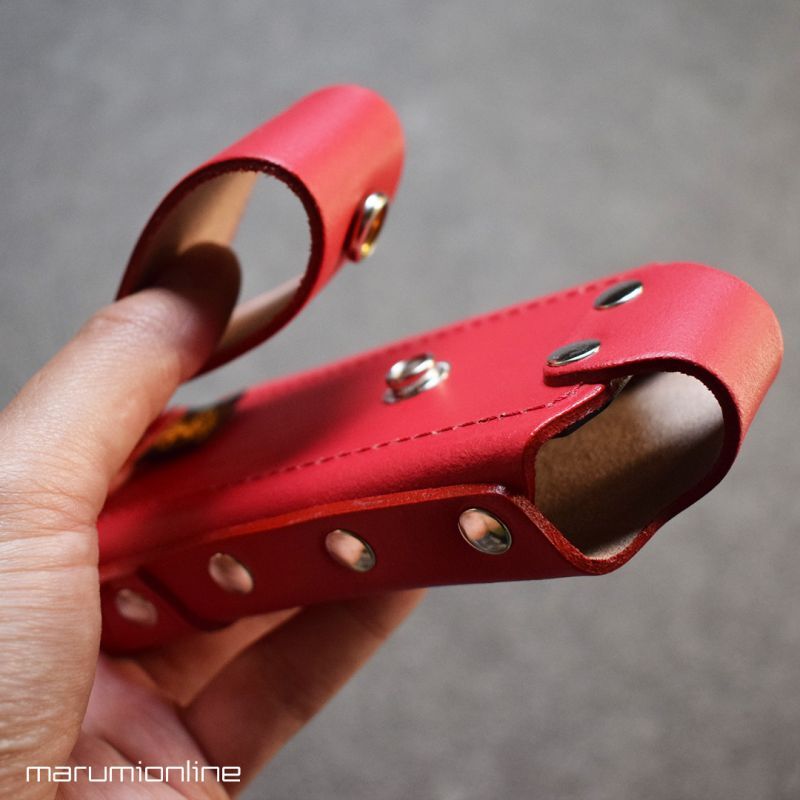 限定 赤備え 鳶壱 LX-15RED 牛革工具差し ボックス型 マルチケース