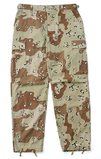 US(米軍) 6Cデザート(チョコチップ)カモ BDUパンツ(NYCO)/実物・良の上