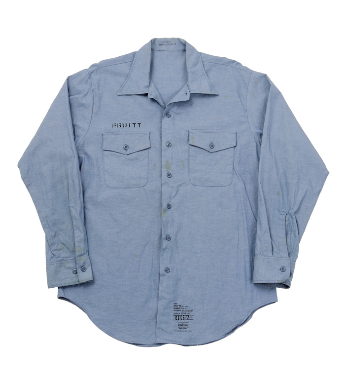 US NAVY(米海軍) 80-90s コットン シャンブレーシャツ Type III/実物