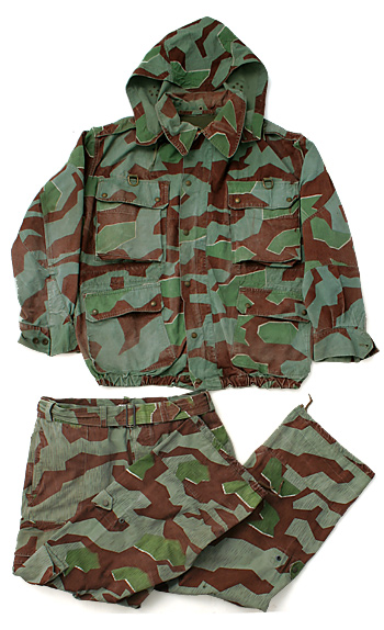 ドイツ BW（連邦軍）スプリンターカモ上下/フード付き/実物・極上