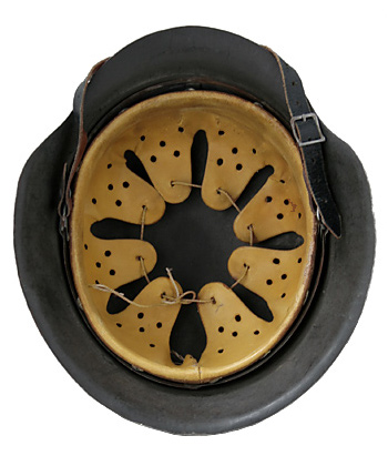 WWII ドイツ軍(WH/WSS) M42 スティール・ヘルメット/ブラックグリーン