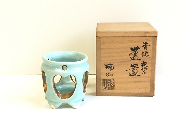 茶道 蓋置 青磁 夜学 加賀瑞山作販売|通販
