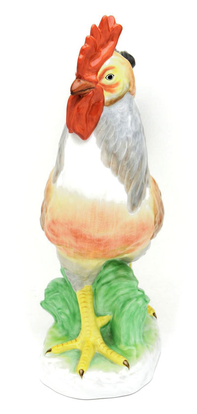 ヘレンド(Herend) 鶏置物(高さ:40cm) 雄鶏(05030/CD)【現物写真
