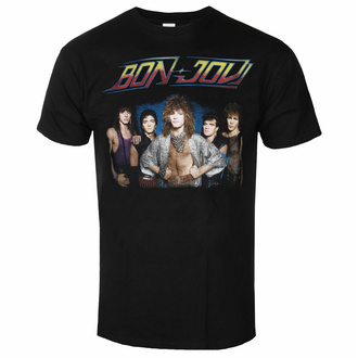 men's t-shirt Bon Jovi - Tour '84 - BLACK - ROCK OFF - BONJTS01MB