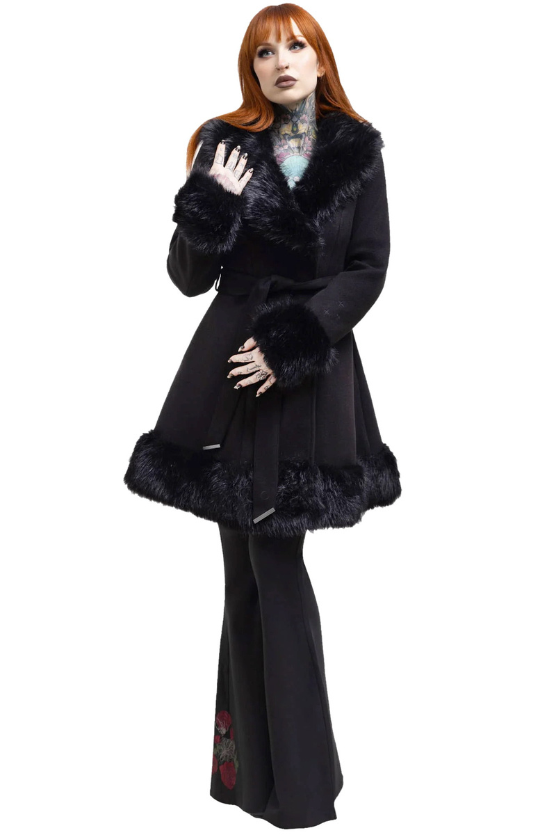 women's coat (winter) KILLSTAR - Almost Mayhem - Black