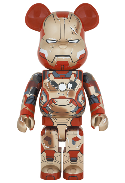 MEDICOM TOY - BE@RBRICK IRON MAN MARK XLII（42） <br> DAMAGE Ver