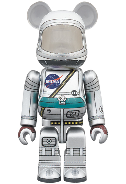 MEDICOM TOY - BE@RBRICK PROJECT MERCURY ASTRONAUT 100％ & 400％