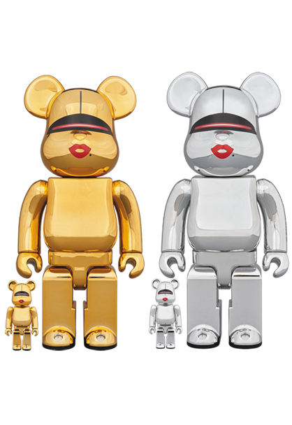 MEDICOM TOY - BE@RBRICK TYGA × HAJIME SORAYAMA 100％ & 400％ GOLD