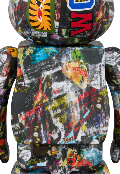 MEDICOM TOY - BE@RBRICK BAPE(R) LEGACY CAMO SHARK GRAY／RED／NAVY