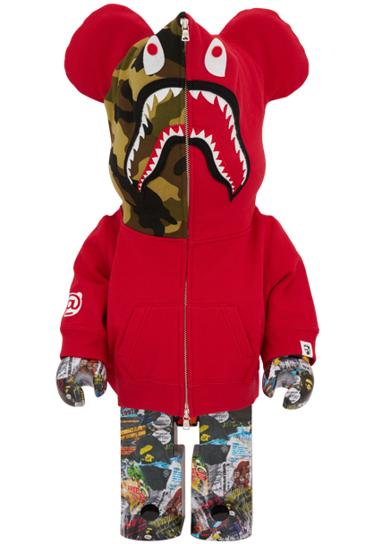 MEDICOM TOY - BE@RBRICK BAPE(R) LEGACY CAMO SHARK GRAY／RED／NAVY