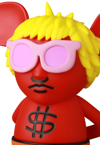 MEDICOM TOY - VCD ANDY MOUSE RED／LIGHT BLUE／PINK