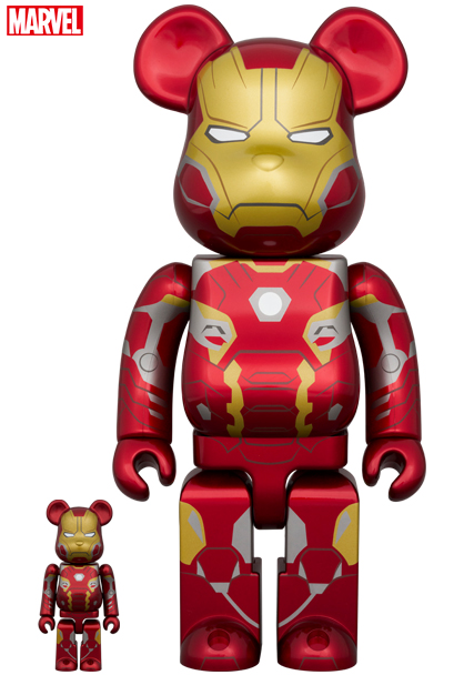 MEDICOM TOY - BE@RBRICK IRON MAN MARK 45 100％ & 400％