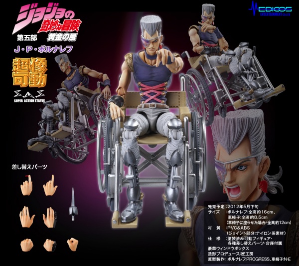 超像可動｜ジョジョの奇妙な冒険 第五部 黄金の風 -J・P・ポルナレフ