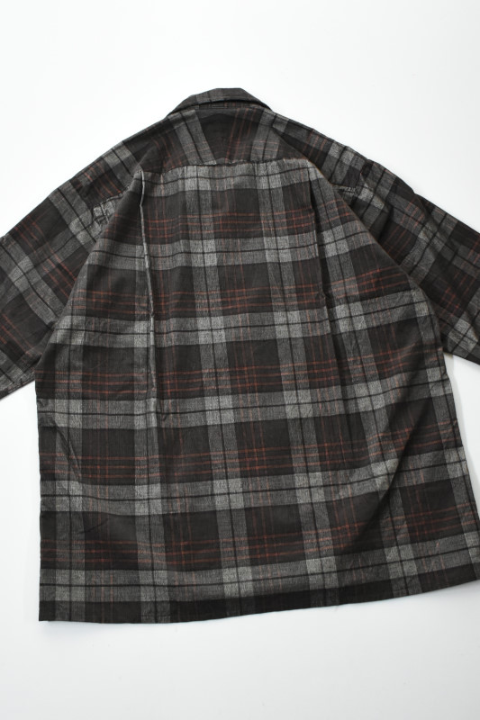 SALE!】MOJITO (モヒート) ABSHINTH SHIRT Bar.2.0 Corduroy Plaid [BROWN]