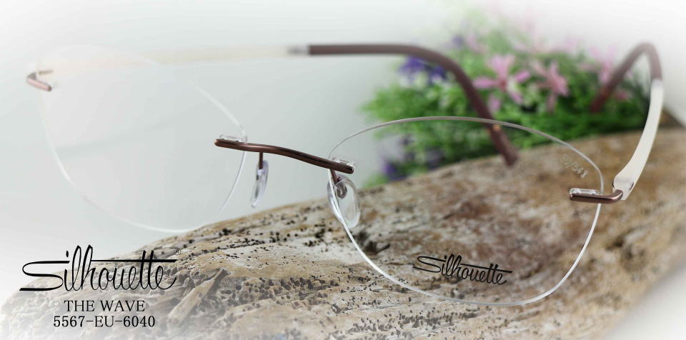 フチなしメガネシルエットフレーム5567-EU-6040/正規販売店全国対応JR