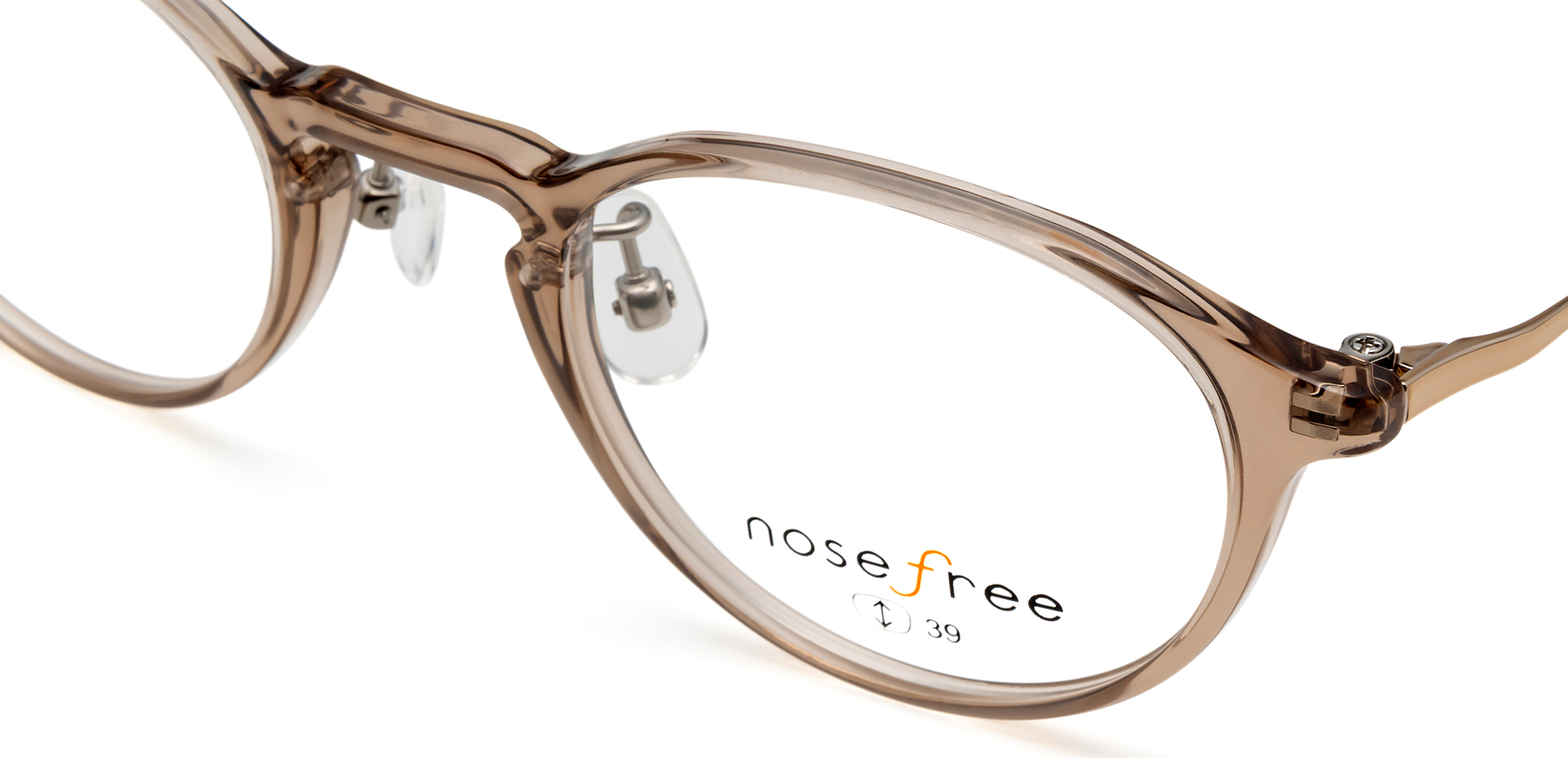 nosefree NOF-217(46 ﾗｲﾄﾌﾞﾗｳﾝ): メガネフレーム｜眼鏡市場【公式
