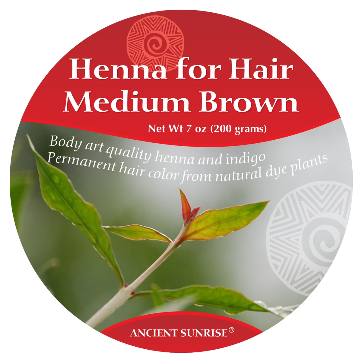 Sample Henna for Hair Red kit- vivid natural red head look, Pure