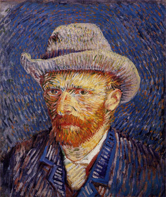 ゴッホ『グレーのフェルト帽をかぶった自画像』 | 【休店中】名画工房