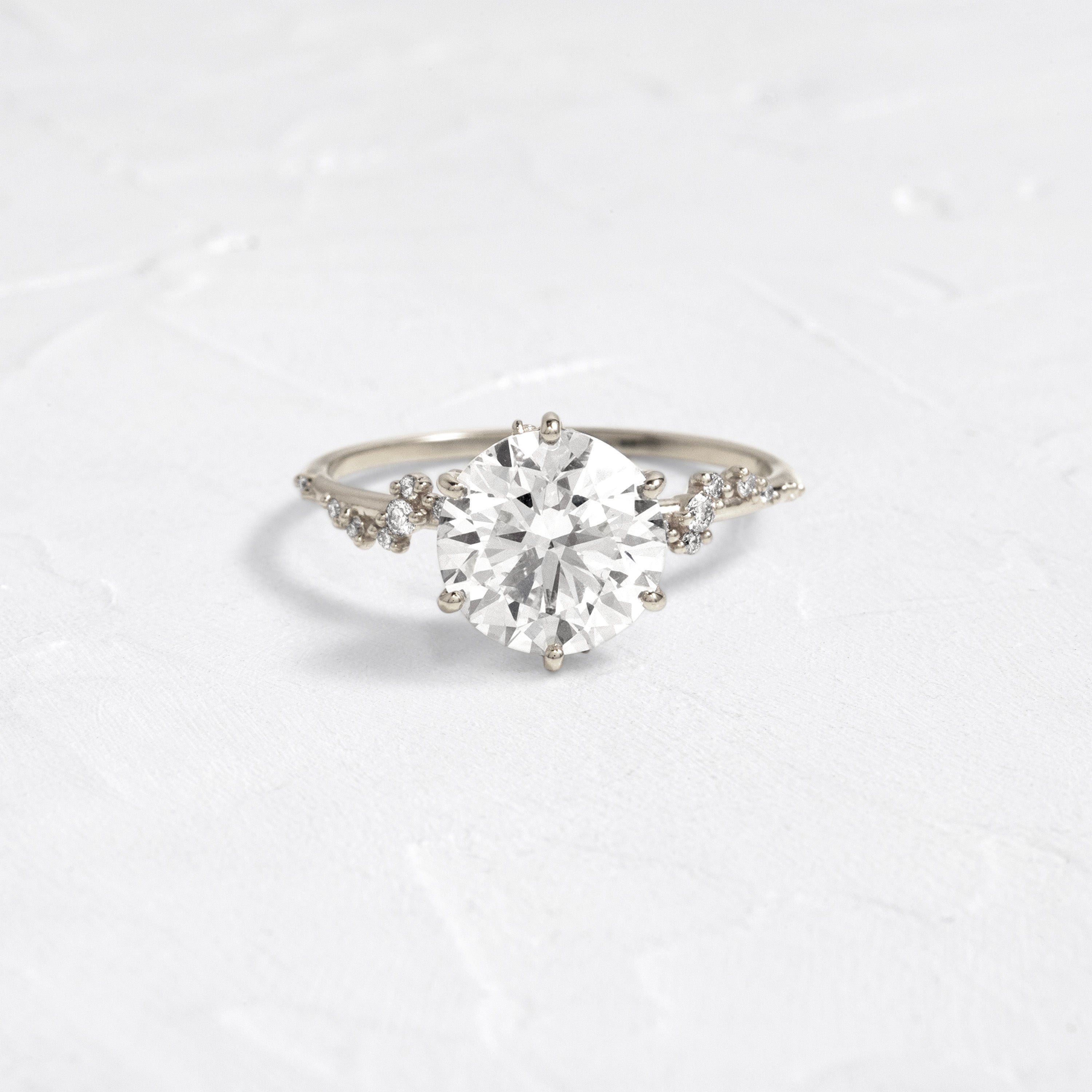 Wisteria Ring, 2.51ct. Natural Round Cut | Melanie Casey Fine Jewelry