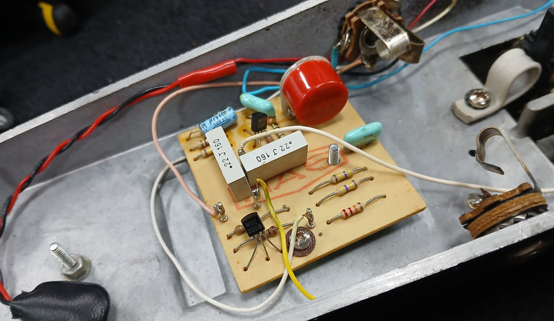 1970s Jen Crybaby Super Wah Pedal Made in Italy Model 250.422 Red Fase