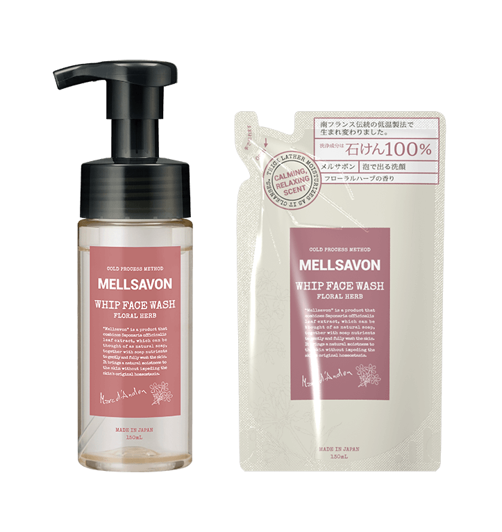 あき　メルサボン　ホイップ　フェイスウォッシュ フローラルハーブ Mellsavon(メルサボン) / ホイップフェイスウォッシュ フローラル