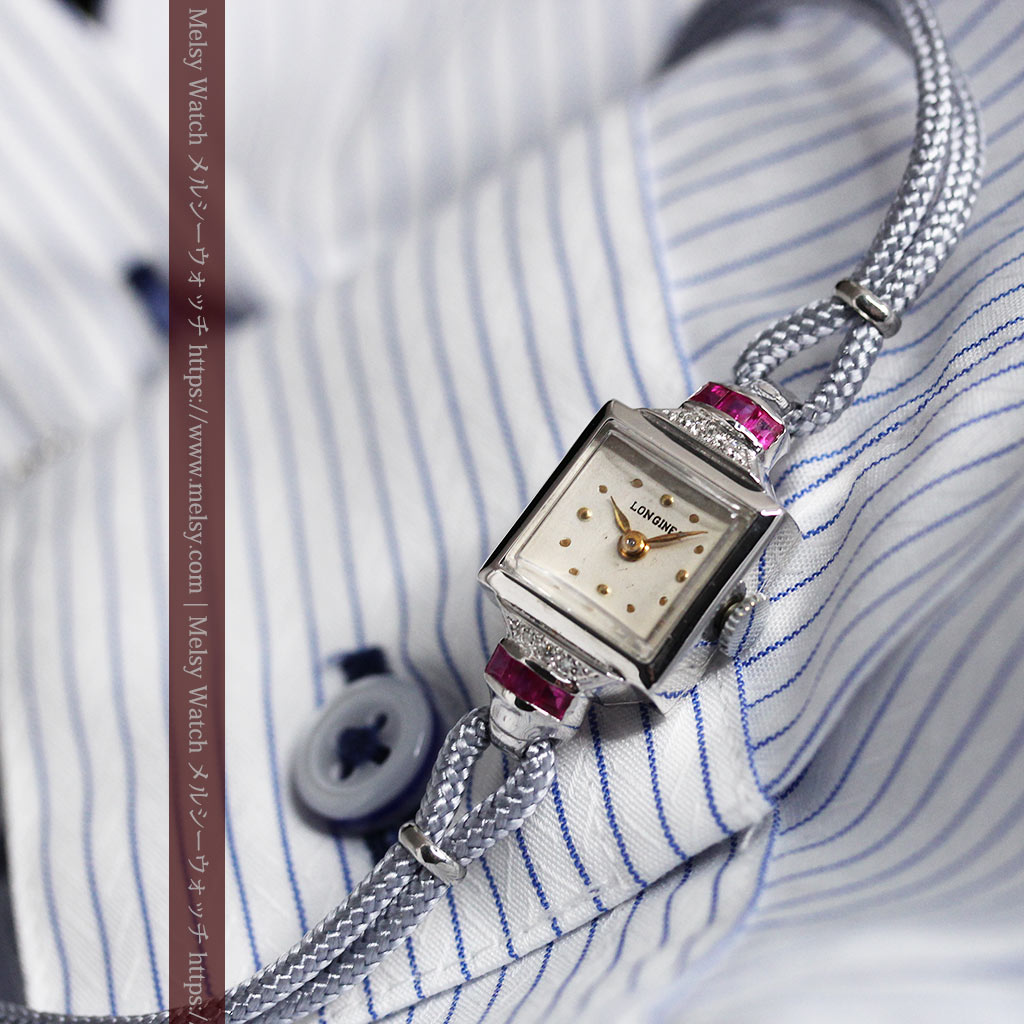 希少】腕時計レディース JAGUAR 14Kブレスダイヤ 6個