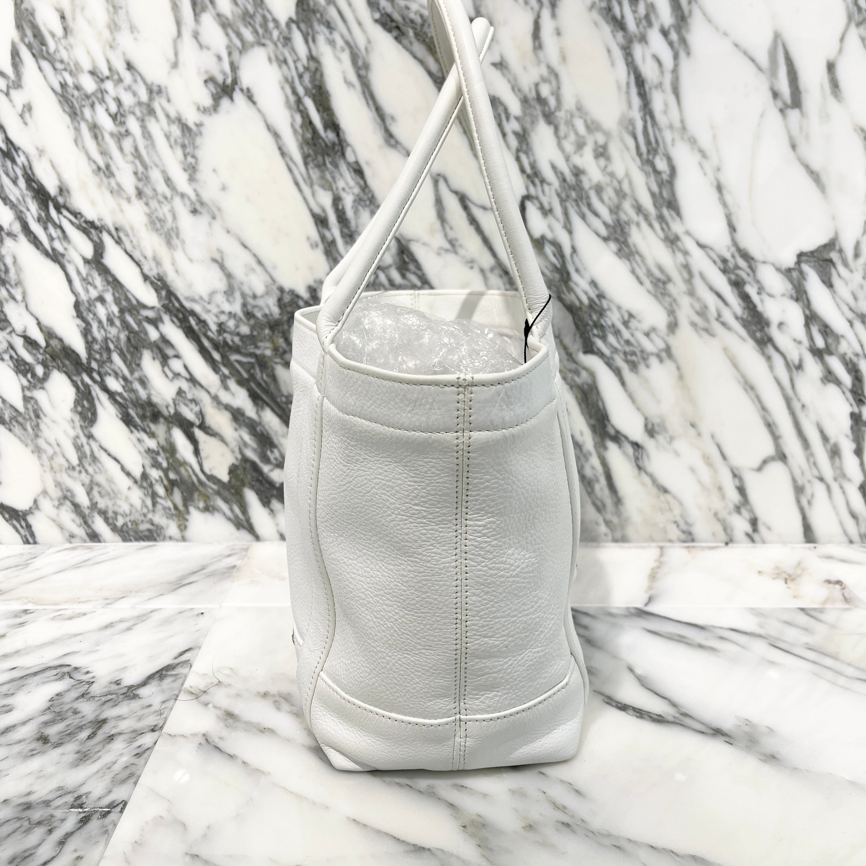 CHROME HEARTS 3 Cemetery Cross Patch Leather Tote Mini Bag クロム