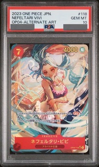 PSA10鑑定済】ネフェルタリ・ビビ【パラレル】《赤》 パラレル版OP04