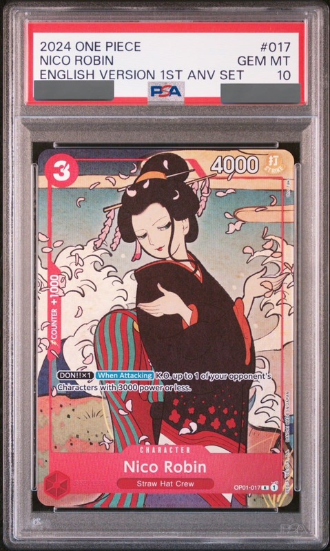 PSA10鑑定済】ニコ・ロビン【プロモ】《赤》【英語版 1nd ANNIVERSARY