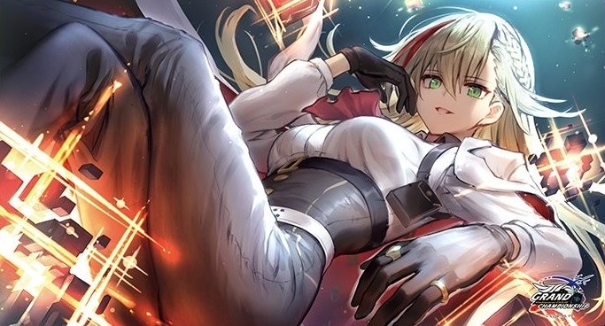 プレイマット「宿命の弾丸 応援イラスト(ナハト)(GCS群馬)」 販売