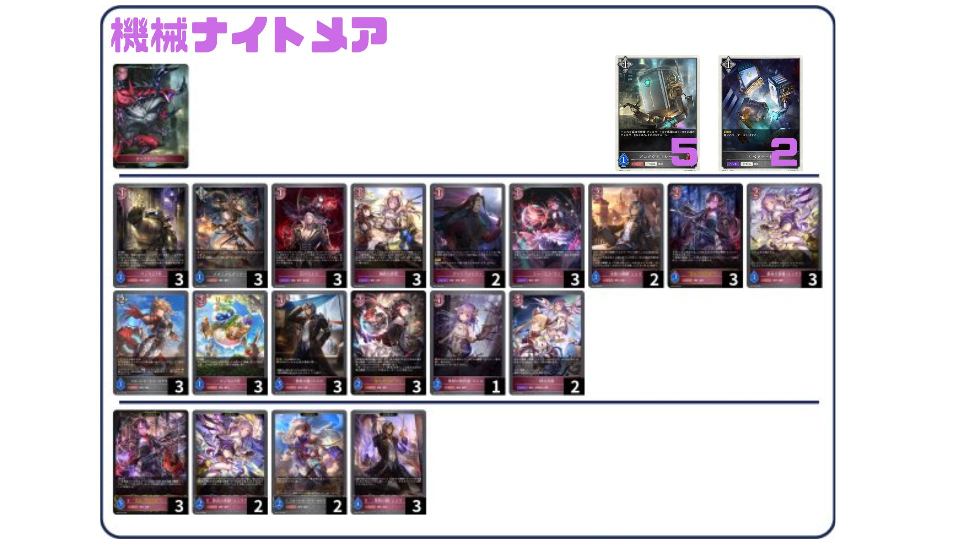 デッキ販売】機械ナイトメア 販売ページ｜シャドバ通販｜高価買取も