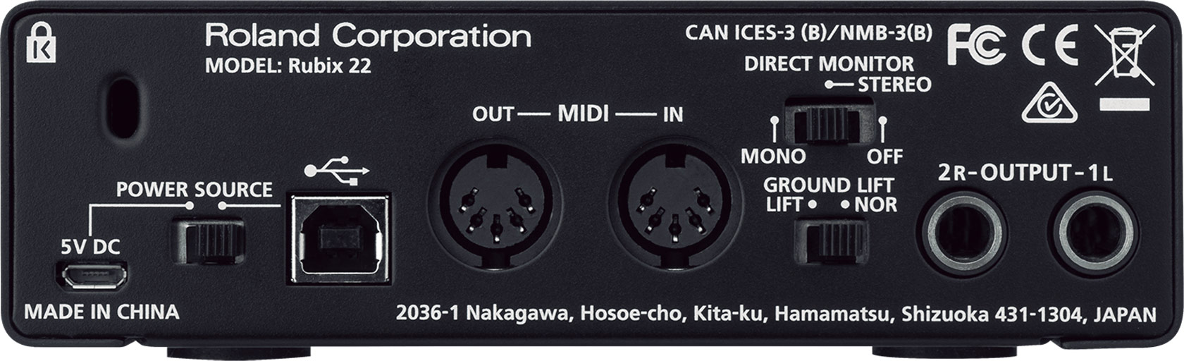 Roland オーディオインターフェイス Rubix22 (Cubase Elements+audio