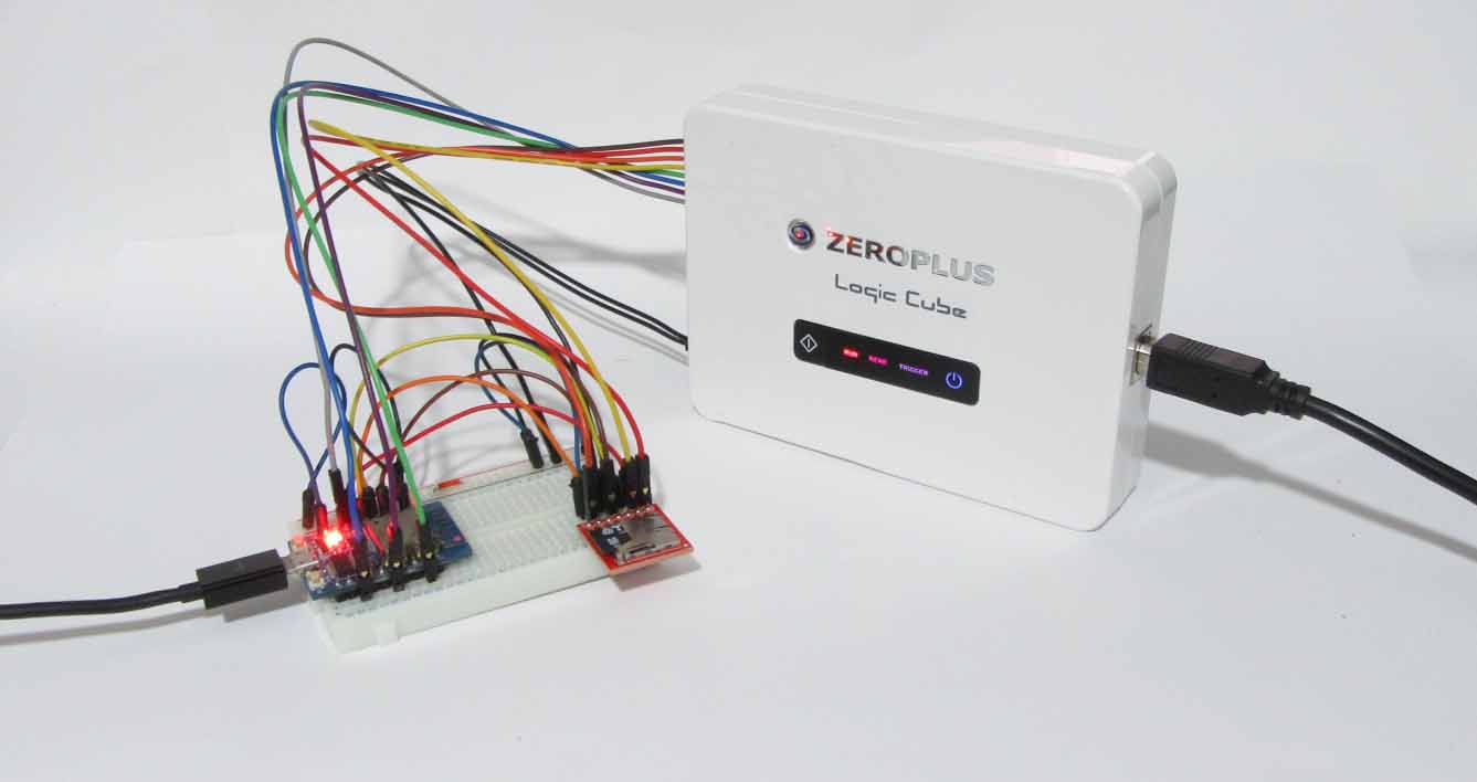 ロジックアナライザー ZEROPLUS LAP-C を使ってみた ( SDカードの SPI