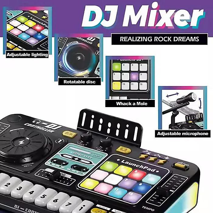 使い方マニュアル・動画付】キッズ DJミキサー (ブラック) VTech