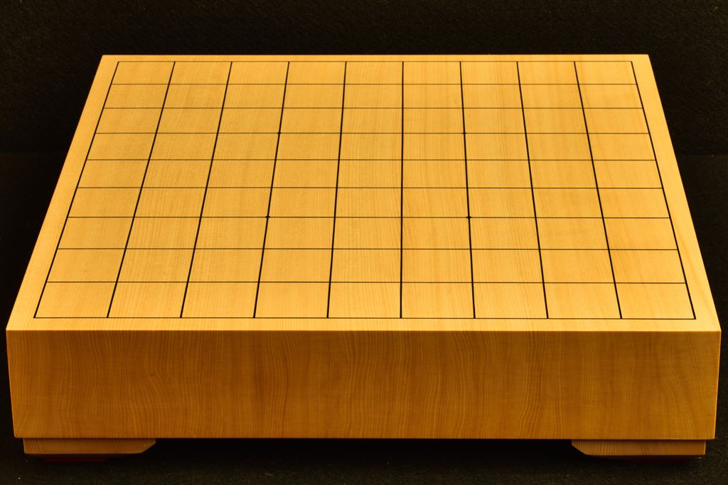 将棋盤 ヒバ20号卓上 一枚板駒脚付