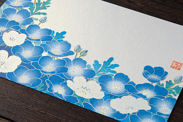 ハガキ/ポストカード｜紙シリーズ｜ポストカード ネモフィラ柄 S2