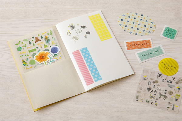 シール帳 ポケット付 黄色 (34505006)｜ミドリオンラインストア