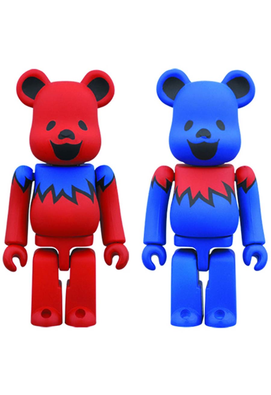 Grateful Dead Dancing Bear 400-Percent Bearbrick Red Version