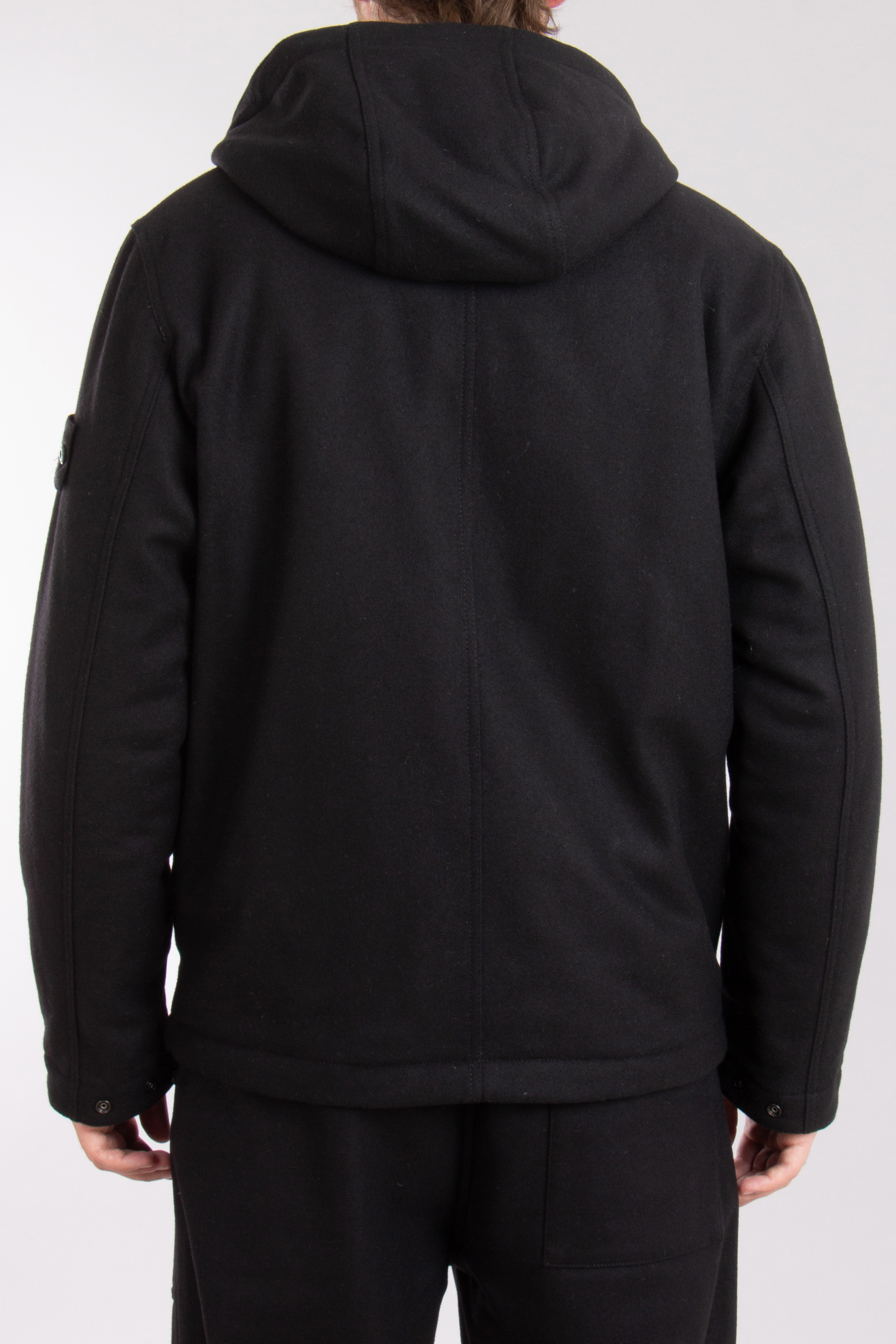 STONE ISLAND Ghost Piece Padded Carded Wool-Nylon Flannel Jacket