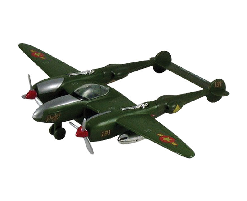 Kids Diecast Pullback - P-38 Lightning - Green | InAir Diecast