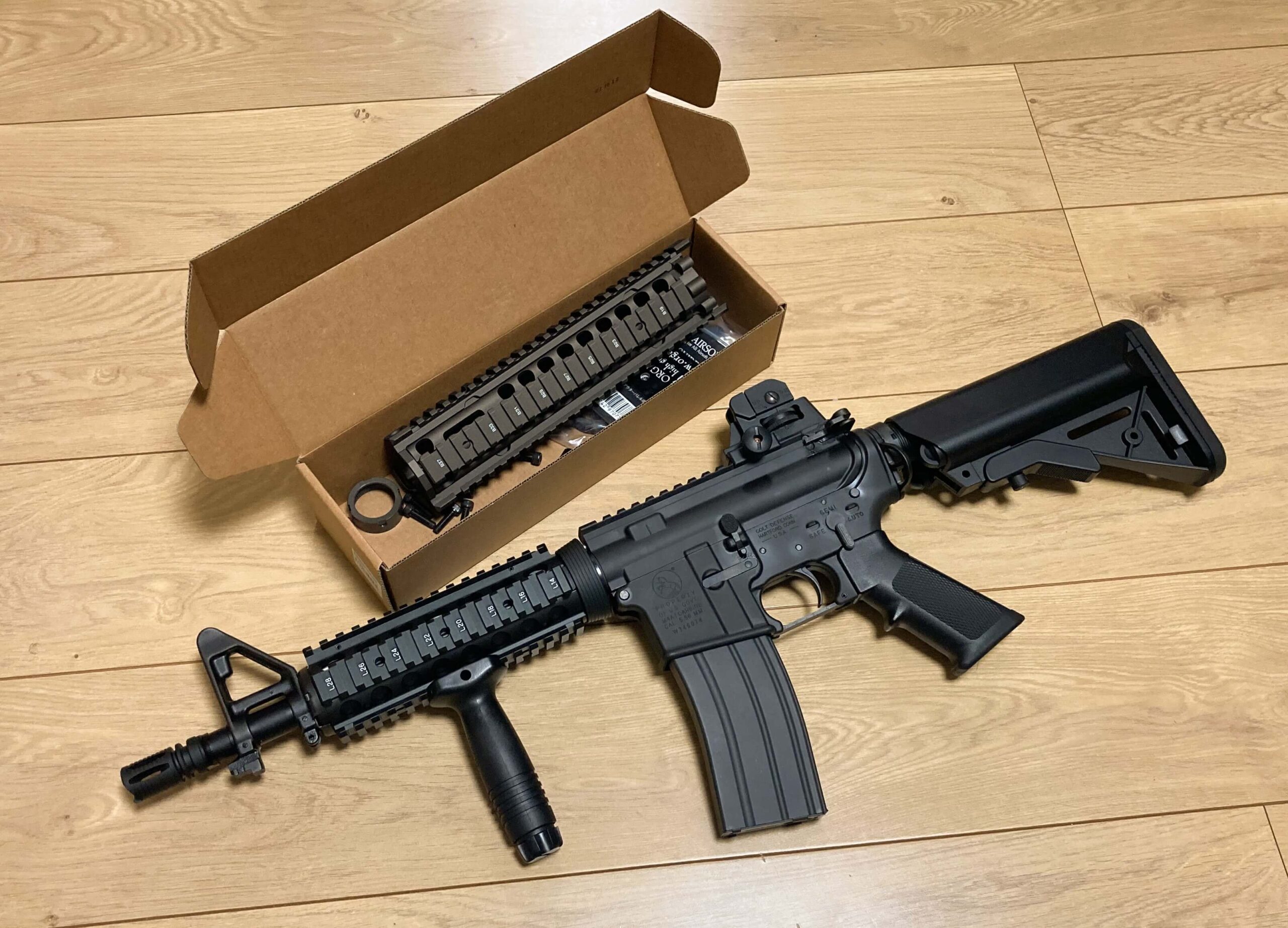 前半)マルイのガスブロM4 CQB-RをMK18に!VFCのRIS2を使ってカスタムし
