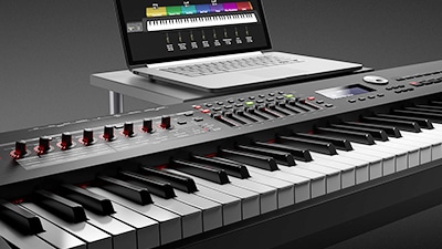 HIDRAU BM-44H 平座面 本革 黒 / イドラウ社製 ピアノ椅子 無段階ガス