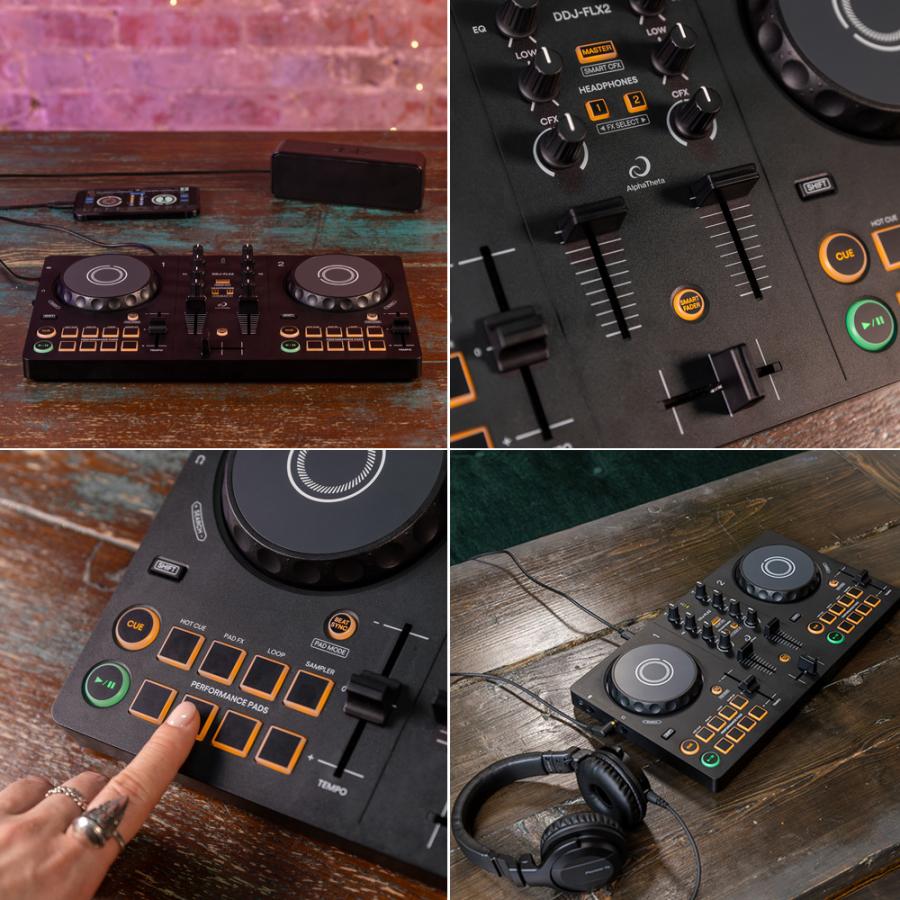 AlphaTheta DJコントローラー DDJ-FLX2 + ダストカバー付き 【 PIONEER